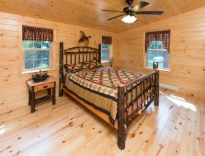 Grand Cabin Bedroom with Wood