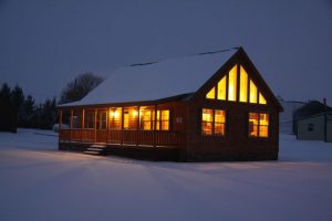 Mountaineer Deluxe Cabin During Winter