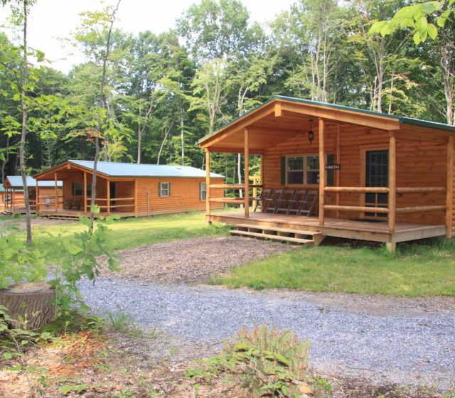 Settler camp cabins in Honey Brook PA